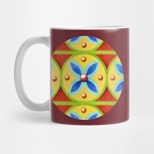 Heraldic Quartrefoil Stripe Mug